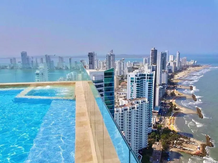 Apartamento Duplex Piso 34 Frente Al Mar Cartagena Colombia